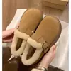 Zapatos Bajos Nuevos Otoño e Invierno 2026 con Forro de Felpa y Aislamiento Espeso, Mocasines Slip-On para Mujer, Zapatos de Algodón Estilo Birkenstock para Mujer