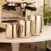 Jarra para espumar leite em aço inoxidável estilo japonês, copo medidor graduado, copo para derreter cera, copo para espumar, copo para espumar leite, acessórios para café