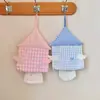 Linda Caja de Pañuelos Estilo Casita con Alas, Portapañuelos de Tela de Alta Estética para Montar en la Pared, Caja de Papel Higiénico sin Taladrar