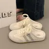 Pantuflas de Verano para Mujer para Exteriores 2026 Nuevas de Moda Estilo Alemán Medias Zapatos Blancos Tenis Slip-On Más Vendidos