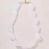Collar de Resina Geométrico Irregular de Doble Capa con Forma de Y de Diseño de Nicho Transfronterizo Europeo y Americano Cadena de Suéter de Moda