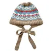 Gorro de Lana Jacquard Grueso Retro para Otoño e Invierno para Mujer, Cálido y a Prueba de Frío, Gorro de Punto Pequeño que Favorece el Rostro, Gorro Baotou