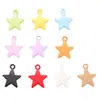 Aleación Pintada Brillante Forma de Estrella Material Hecho a Mano Colgante DIY Collar de Cuentas Accesorios de Joyería