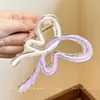 Pinza para el Pelo de Flor para Cabello Grueso en la Parte Trasera de la Cabeza, Pinza para el Pelo de Lazo Linda y Sencilla, Tamaño Grande para Mujeres, Popular Pinza de Tiburón de Acrílico