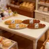 Bolsa de Gato de Dibujos Animados, Modelo de Prop de Panadería Baguette, Decoración de Escena en Miniatura, Llavero DIY, Pasador de Pelo, Accesorios para Coletas
