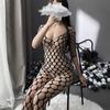 Lencería Sexy, Medias Sexys, Medias de Malla de Una Pieza, Vestido de Red con Hombro Descubierto Redondo Ultradelgado, Diseño Calado con Patrón, No Necesita Quitarse, Sexy y Caliente