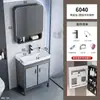 Gabinete de banheiro para varanda com pia integrada, conjunto de gabinete de banheiro de piso, lavatório de cerâmica