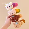 Urso Pudim de Pelúcia Super Doce e Versátil Grampo Bico de Pato Fofo Prendedor de Cabelo Grande Acessório de Cabelo Novo Estilo 2025 Clipe para Parte de Trás da Cabeça