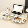 Soporte para monitor de computadora, organizador de escritorio para gaming, estación de trabajo de oficina, base para pantalla, estante de almacenamiento elevado, soporte para monitor