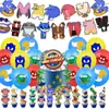Decoração de Festa de Aniversário Tema Sonic Edge Banner Bandeira de Bolo Conjunto de Balões Transfronteiriço