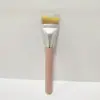 Novo Pincel Foundation Curvo, Ultrafino e Flexível, Não Absorve o Pó, Chanfrado Cauda de Peixe, Cabeça Plana para Máscara, Corretivo, Base Líquida