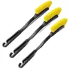 Cepillo para Cubos de Rueda de Coche Transfronterizo, Cepillo para Neumáticos, Cepillo de Limpieza para Espacios con Anillo de Acero de Cerdas Suaves y Duras, Herramienta para Lavado de Coches, Personalización de Cepillos para Coches