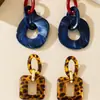 Pendientes AliExpress Pendientes de Cadena Explosiva Pendientes de Acrílico para Mujer Pendientes Geométricos Transfronterizos Europeos y Americanos