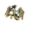 Moda estilo punk europeu e americano anel de casal de morcego ajustável anel de lagarto vintage anel de pterossauro Atacado de Fábrica