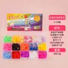 Set de Gomas de Colores Arcoíris para Pulseras DIY al por Mayor Juguetes Educativos para Niños Dispositivo de Tejido a Mano con 15 Compartimentos de Gomas de Colores Arcoíris