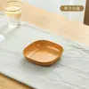 Nuevo plato para escupir de imitación de veta de madera de alta gama plato de postre para el hogar plato de basura de escritorio plato para aperitivos plato de frutas anti-caída para aperitivos