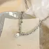 Collar de Perlas de Doble Capa Simple, de Moda y Tendencia, Cadena para Clavícula de Lujo Ligero de Nicho para Mujer, Cadena de Cuello Estilo Nuevo 2026