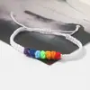 Pulsera Trenzada Arcoíris de Nudo Chino, Nuevo Estilo Transfronterizo, Nudo Plano Arcoíris de Buena Suerte para Parejas y Mejores Amigos, Pulsera Versátil al por Mayor desde el Fabricante