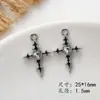 Estilo Punk Série Escura Liga Cruz Pingentes DIY Colar Corrente de Suéter Materiais de Joias Artesanais Acessórios