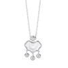 Collar de seguridad con cierre de plata esterlina s999 Difeng para mujer, estilo chino, colgante de campana de la suerte, cadena para suéter estilo frío