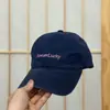Gorra de Béisbol Simple Japonesa con Letra Lavada de Algodón Puro Suave para Mujer Primavera Verano Delgada Estudiante Unisex Visera Curva Gorra de Papá