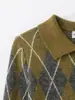 Moda Casual para Mujer Polo de Punto con Diamantes de Manga Larga Tejidos Otoño e Invierno Nuevo Simple Europeo y Americano Tejidos Transfronterizos
