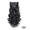 Clip para Peluca Set de 6 Piezas 16 Tarjetas Invisible Sin Rastro Peludo Seda de Maíz Moda Extensión de Cabello Peluca Rizada