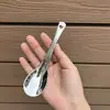 Colher martelada estilo vintage, colher martelada de aço inoxidável, colher de jantar doméstica espessa, colher de comer infantil, colher de sobremesa de alta aparência