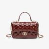 2025 Primavera e Verão Nova Moda Bolsa Clássica Diamante Xadrez Bolsa de Corrente Moda Commuter Ombro Crossbody Pequena Bolsa Quadrada
