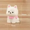 Micro-Paisaje Artificial Lindo Cachorro Babero Adornos de Escritorio para el Hogar Accesorios Creativos para Coche Artesanía de Resina Adornos Pequeños