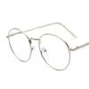 Gafas Planas Decoradas con Perlas Jamie para Mujer, Montura Redonda de Metal Moderna, Montura de Gafas Lisas, Gafas Retro Harajuku