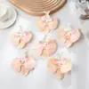 Cabeça de Flor de Orquídea Borboleta de Filme Simulada 9cm, Acessórios de Flores Simuladas, Presilha de Cabelo, Acessórios para Vestido de Noiva Feitos à Mão DIY