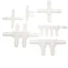 Conector de Plástico para Manguera Divisor de Manguera de Agua Suave Multivía en Forma de Cruz de Diámetro Igual Pagoda de Cuatro Vías de PP Conexión de Tubería de Seis Vías