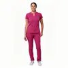 Uniformes de enfermería personalizados, conjuntos para salones de peluquería de mascotas, conjuntos de examen médico para doctor con nombre bordado, soporte para uniformes de quirófano bordados