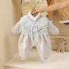 Vestido de Invierno para Bebé Recién Nacido de Un Año Cien Días, Mono de Terciopelo para Bebé Niña, Bata Caliente, Ropa Gruesa para Salir