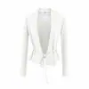 Top Cardigan de Encaje con Cordones Estilo Puro Deseo para Mujer, Nuevo Modelo Otoño 2026, Abrigo Casual de Color Sólido Holgado con Protección Solar
