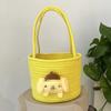 Nova Bolsa de Menina 2024 Nova Bolsa Nuvem Arco-Íris Bolsa Infantil de Palha Bolsa de Palha de Grande Capacidade Estilo Coreano