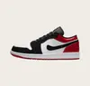 Zapatos Putian transfronterizos comercio exterior al por mayor zapatillas deportivas casuales versátiles de moda Jordan 1 para parejas, AJ1 de caña baja, zapatillas de panda para hombre y mujer