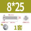 Tornillo de cabeza plana con bisel cruzado biselado de acero inoxidable 304, tornillo de bisel alargado para muebles M6