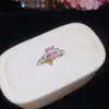 Estilo Coreano Súper Brillantes Circonita Forma de Gota de Agua Anillo Abierto Pendientes Conjunto de Collar Nicho Lujo Ligero Sensación de Alta Gama Accesorios Venta al por Mayor