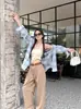 Chaqueta Camisera a Cuadros con Protección Solar para Mujer Verano 2025 Nuevo Diseño Francés Holgado Camisa Nicho