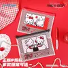 Bolsa con Cierre de Cuadrícula A4 Sanrio con Licencia Oficial Hello Kitty para Estudiantes, Transparente, para Guardar Exámenes y Documentos