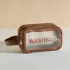 Nueva Bolsa de Cosméticos de Doble Capa, Gran Capacidad, Separación Seco y Húmedo, Bolsa de Almacenamiento Impermeable, Bolsa Portátil de Cosméticos y Artículos de Tocador para Baño y Viajes