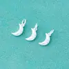 Prata de Lei S925 Galvanoplastia de Precisão Pingente de Lua com Diamante Sólido Material para Pulseira de Cristal DIY Colar Acessórios Prateados