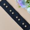 Moda Clásico Encaje con Cuentas Espiga Cinta de Algodón Tachuelas Metálicas Tachuelas de Cobre Tachuelas de Hierro Remaches Cinta Tejida Accesorios de Ropa Joyería