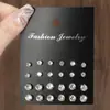 Pendientes de Perla de Siete Colores Europeos y Americanos de Venta Caliente Transfronteriza para Mujer, Juego de Pendientes para Mujer All-match, Joyería