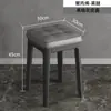 Taburete redondo de plástico grueso para uso doméstico, taburete de escritorio moderno y simple, silla de comedor, taburete bajo, banco de repuesto apilable