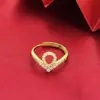 Anillo de Latón, Anillo Abierto Liso, Oro de Imitación, Color Duradero, Electrochapado, Estilo de Pareja, Ajustable, Anillo Transfronterizo, Par de Anillos