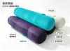 Almohada de abrazo inflable a presión, almohada inflable larga de PVC flocado para el cuello, almohada inflable plegable portátil para viajes
