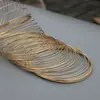 Accesorios de joyería DIY sin níquel pulsera collar anillo anillo alambre oro claro alambre de acero de memoria al por mayor